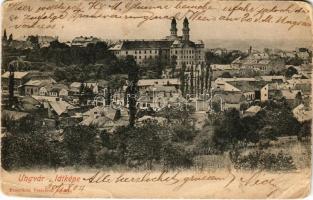 1904 Ungvár, Uzshorod, Uzhhorod, Uzhorod; látkép. Feuerlicht Testvérek kiadása / general view (szakadások / tears)