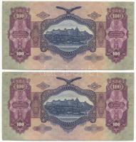 1930. 100P (2x) sorszámkövetők "E 882 030520 - E 882 030521" T:XF