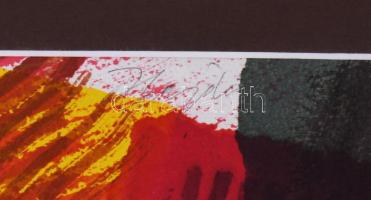 Hajdú László (1938-): Ék, 2009. Akvarell, papír. Jelezve jobbra fent. Hátoldalán autográf felirattal...