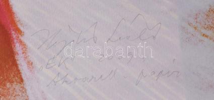 Hajdú László (1938-): Ék, 2009. Akvarell, papír. Jelezve jobbra fent. Hátoldalán autográf felirattal...