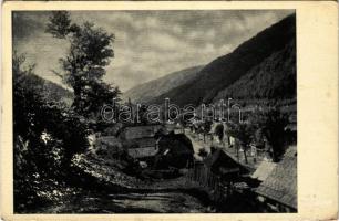 1939 Királymező, Uszty-Csorna, Ust-Chorna; látkép. Zauner Albert kiadása / general view (tűnyom / pinmark)