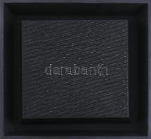 Hajdú László (1938-): Stix, 2010. Akril, vászon. Jelzett a hátoldalán. Fakeretben. 28x28 cm.