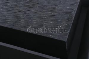 Hajdú László (1938-): Stix, 2010. Akril, vászon. Jelzett a hátoldalán. Fakeretben. 28x28 cm