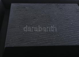 Hajdú László (1938-): Stix, 2010. Akril, vászon. Jelzett a hátoldalán. Fakeretben. 28x28 cm