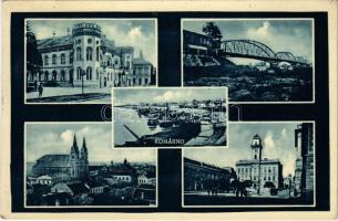 1939 Komárom, Komárno; mozaiklap / multi-view postcard (EK)