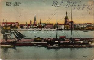 1918 Riga, Hafen / port (EK)