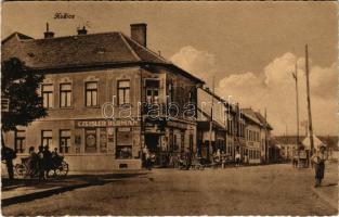 1938 Kassa, Kosice; Czeisler Herman üzlete / shop + "1938 Kassa visszatért" So. Stpl. (EK)