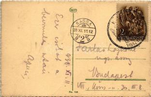 1938 Kassa, Kosice; Czeisler Herman üzlete / shop + "1938 Kassa visszatért" So. Stpl. (EK)