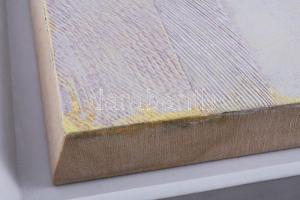 Hajdú László (1938-): Torony, 2010. Akril, vászon. Jelzett a hátoldalán. Fakeretben. 28x28 cm