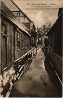 Jelgava, Mitau; Der Krieg im Osten. Der Herzog Jakob-Kanal das Guckloch der Natur in der Kanalstrass...