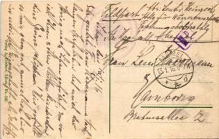 1916 Liepaja, Liepoja, Lipawa, Libau; Stadtpark / park (EK)