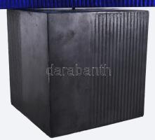 Hajdú László (1938-): Párbeszéd a négyzettel II, 2012-2015. Akril, fa. Jelzett az alján. Reprodukálv...