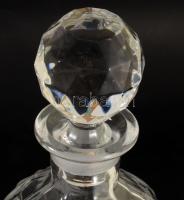 Bohemia ólomkristály italos üveg. Címkével jelzett, dugós, hibátlan, m: 31 cm