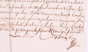 1793 II. Ferenc német-római császár és magyar király oklevele, melyben Bethlen Gergely (1641-1697) e...