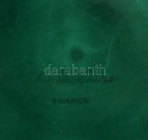 Sarreguemines France 6 személyes kínáló készlet, klf színű mázakkal fedve, jelzett, hibátlan (mázrep...