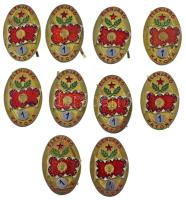 1970-1980 k. "Élenjáró Katona - 1" a Magyar Néphadsereg fém sapkajelvény (10x) T:AU