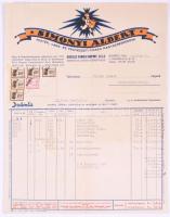 1931-1945 4 db különféle fejléces számla és üzleti levél (Ipari Lakkok Gyára Rt., Simonyi Albert, Lu...