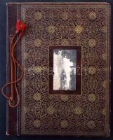 OLASZORSZÁG - 60 db RÉGI képeslap szép szecessziós albumba rendezve / ITALY - 60 pre-1945 town postcards in an Art Nouveau album