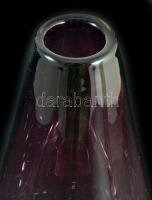 Pink színezésű váza, hibátlan, m: 28 cm