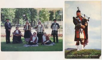 40 db MODERN képeslap: hangszerek / 40 modern postcards: music instruments