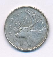 Kanada 1968. 25c Ag "II. Erzsébet" T:XF,VF patina Canada 1968. 25 Cents Ag "Elizabeht II" C:XF,VF patina