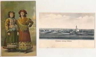 42 db RÉGI megíratlan Eger környéki település képeslap / 42 pre-1945 unused Hungarian town postcards...