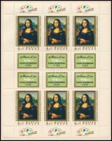 1974 Mona Lisa fogazott kisív (13.000)