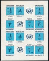 1979 Emberi jogok egyetemes nyilatkozata vágott teljes kisív (12.000)