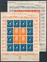 Románia 1945 Filharmonia kisívpár (az egyik kisív kisebb / 1 minisheet shortened)