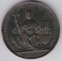Vatikán 1879. "XIII. Leó pápa" bronz emlékérem T:3 37,3g ph