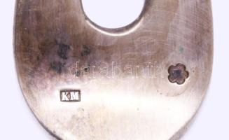 Ezüst (Ag) húsvilla. Pest, 1872-1937 közötti fémjel, 800 ezrelékes ezüst, h: 26 cm, nettó 92g