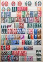 Deutsches Reich csereanyagok, több példányos készlet szétesőben lévő 8 lapos A4-es berakóban közte k...