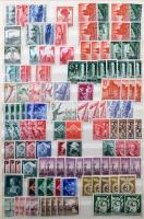 Deutsches Reich csereanyagok, több példányos készlet szétesőben lévő 8 lapos A4-es berakóban közte k...