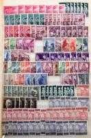 Deutsches Reich csereanyagok, több példányos készlet szétesőben lévő 8 lapos A4-es berakóban közte k...