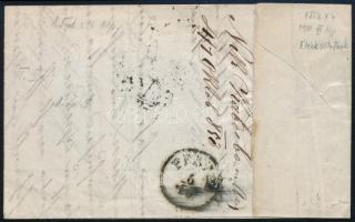 1853 9kr levélen, "ARAD" - "PESTH"