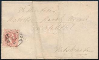 1867 5kr levélen, "DEBRECZEN" - "KECSKEMÉT"