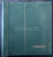Ausztria Leuchtturm előnyomott album rugós borítóval az 1957-1968 közötti időszakból, erősen hiányos