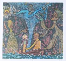 Pjeroo Roobjee (1945-): Superbaby. Nyomat, papír. Jelzett. Számozott (292/390). Üvegezett keretben. 32x35 cm.