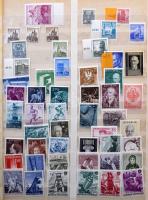 Ausztria gyűjtemény, hozzá sok példányos készlet az 1958-1984 közötti időszakból kevés korábbival, 28 lapos ABRIA berakóban