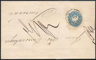 1865 10kr levélen, "RUSZKBERG" - "TEMESVÁR"