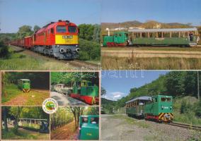 13 db MODERN magyar vonat képeslap / 13 modern Hungarian locomotive postcards