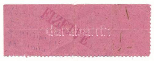 1918 k. Budapest "Katonai cukorjegy" Beváltható: Guttmann és Schvarcz cégnél Andrássy-út T...