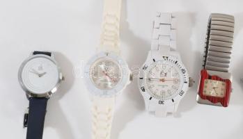 Vegyes modern kvarc órák, jó állapotban, hozzá egy két mechanikus szerkezet