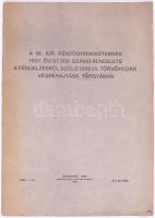 A M. Kir. Pénzügyminiszternek 1937. évi 87.000. számú rendelete a fémjelzésről szóló 1936:IV. Törvénycikk végrehajtása tárgyában. Budapest, 1941, papírkötés.