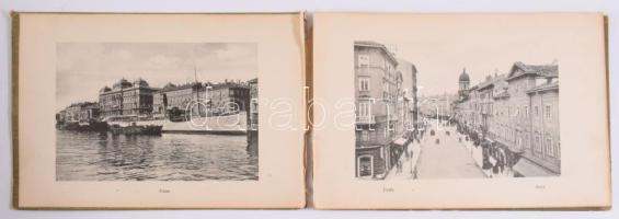 cca 1900-1910 Quarnero [Kvarner]. Abbazia, A. Dietrich, 32 fekete fehér képet tartozó leporello. Ill...