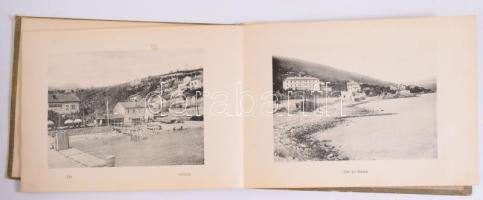 cca 1900-1910 Quarnero [Kvarner]. Abbazia, A. Dietrich, 32 fekete fehér képet tartozó leporello. Ill...