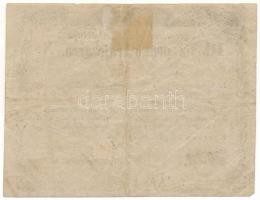 1849. Eger 10kr "Eger városa pénztári utalványa" "7539" sorszámmal T:F tűlyukak,...