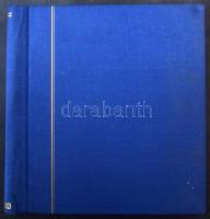 Európa motívum előnyomott albumrész, benne kevés bélyeg, kisív és blokk, Schaubek rugós borítóban