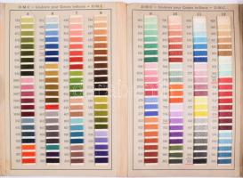 cca 1910 DMC Cartede Couleurs pour Cotons brillants. Coton perlé, Mouliné spécieal, Broder spécial, ...