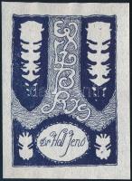 Tichy Kálmán (1888-1968): Ex libris Dr. Holl Jenő (1909). Klisényomat, papír, jelzés nélkül, 8,5x6 cm